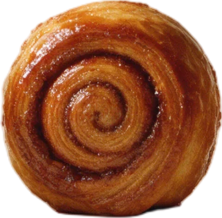 A cinnamon scroll